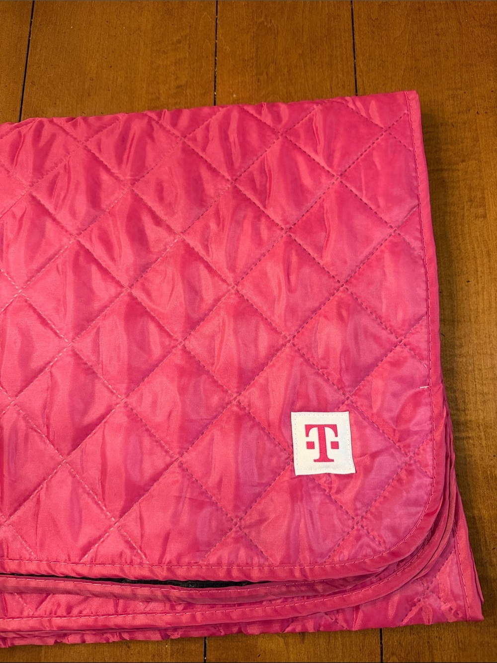 Quilted Pink Throw Blanket